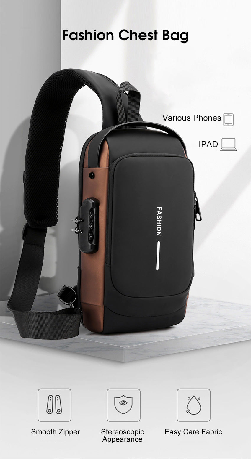 🔥 Multifunction Anti-Theft chest bag - USB Charging Crossbody Bag 👜 - Stylish & Secure for Trips 🚶‍♂️ | 🔥 Flat 40% OFF 🔥