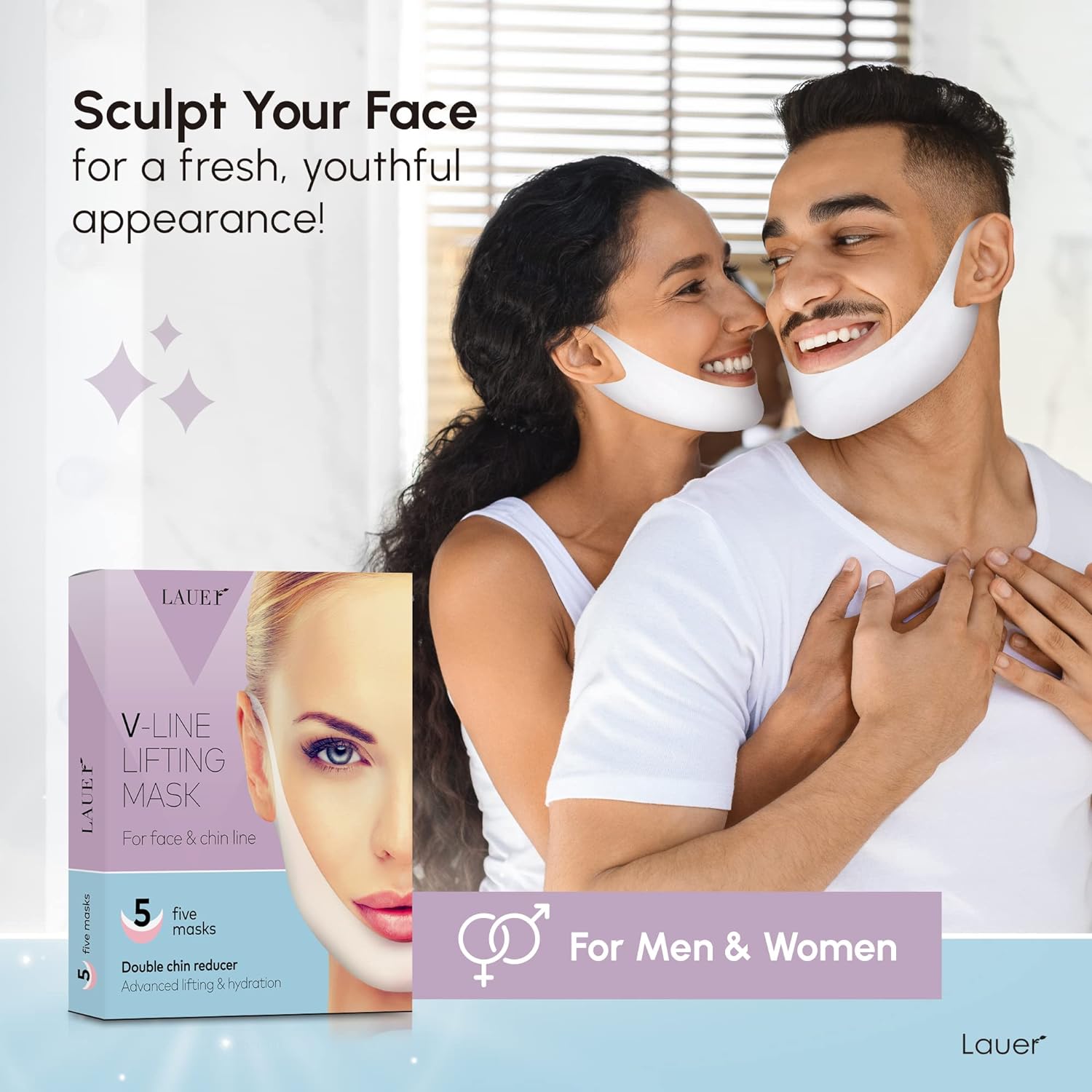 🔥 V-Line Lifting Mask | Double Chin Reducer For Men's & Women ❤️ | 😍 Flat 55%OFF 🤩