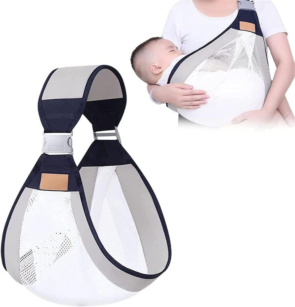 🔥 Adjustable Half Wrap, Single Shoulder Sling - Natural Cotton & Mesh | Flat 45% OFF Baby Carrier 🔥