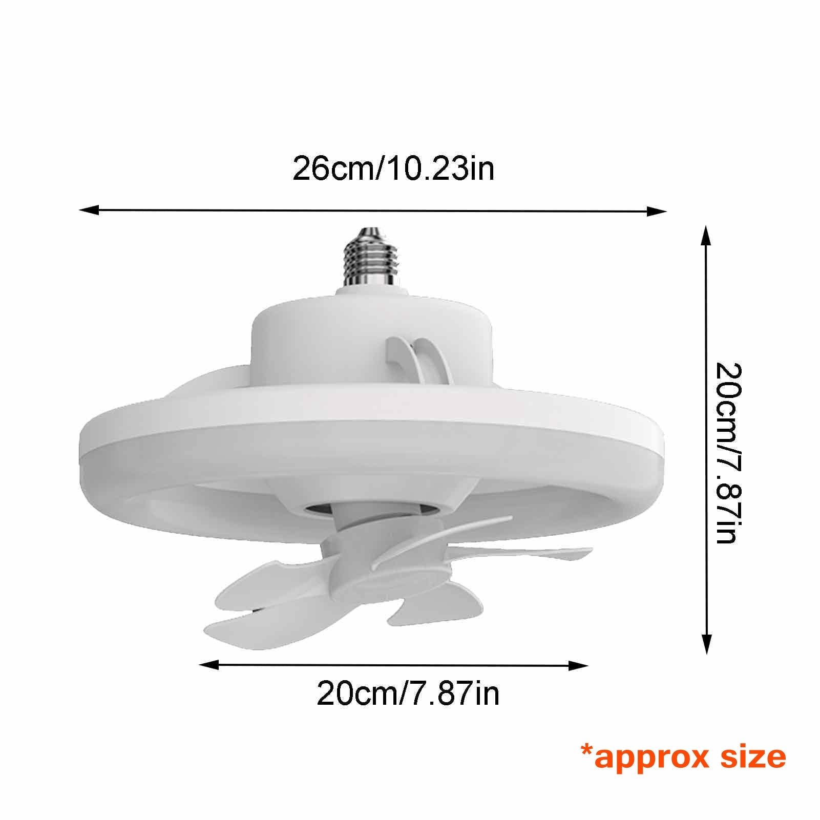 🔥 2-in-1  360 ° Rotating Ceiling Fan Light With Remote Control 😍